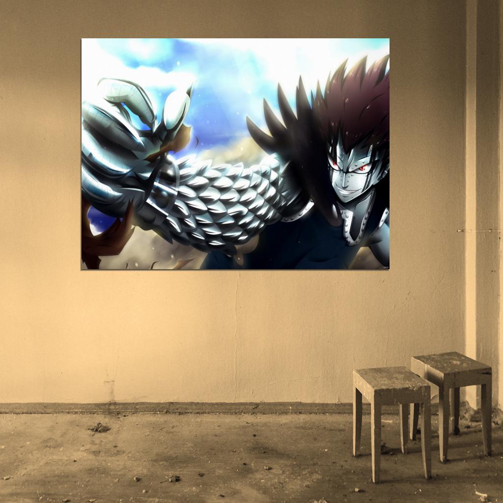 Gajeel Redfox Fairy Tail Amazing Beautiful Anime Manga Art Wall Art Print Poster