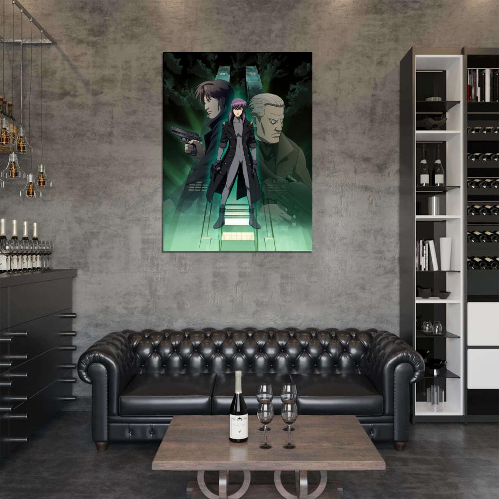 Ghost in the Shell Batou Motoko Kusanagi Togusa Anime Manga Art Wall Art Print Poster