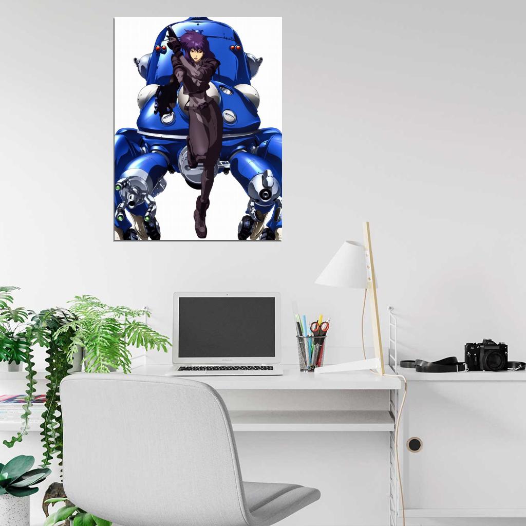 Ghost in the Shell Tachikoma Motoko Kusanagi Anime Manga Art Wall Art Print Poster