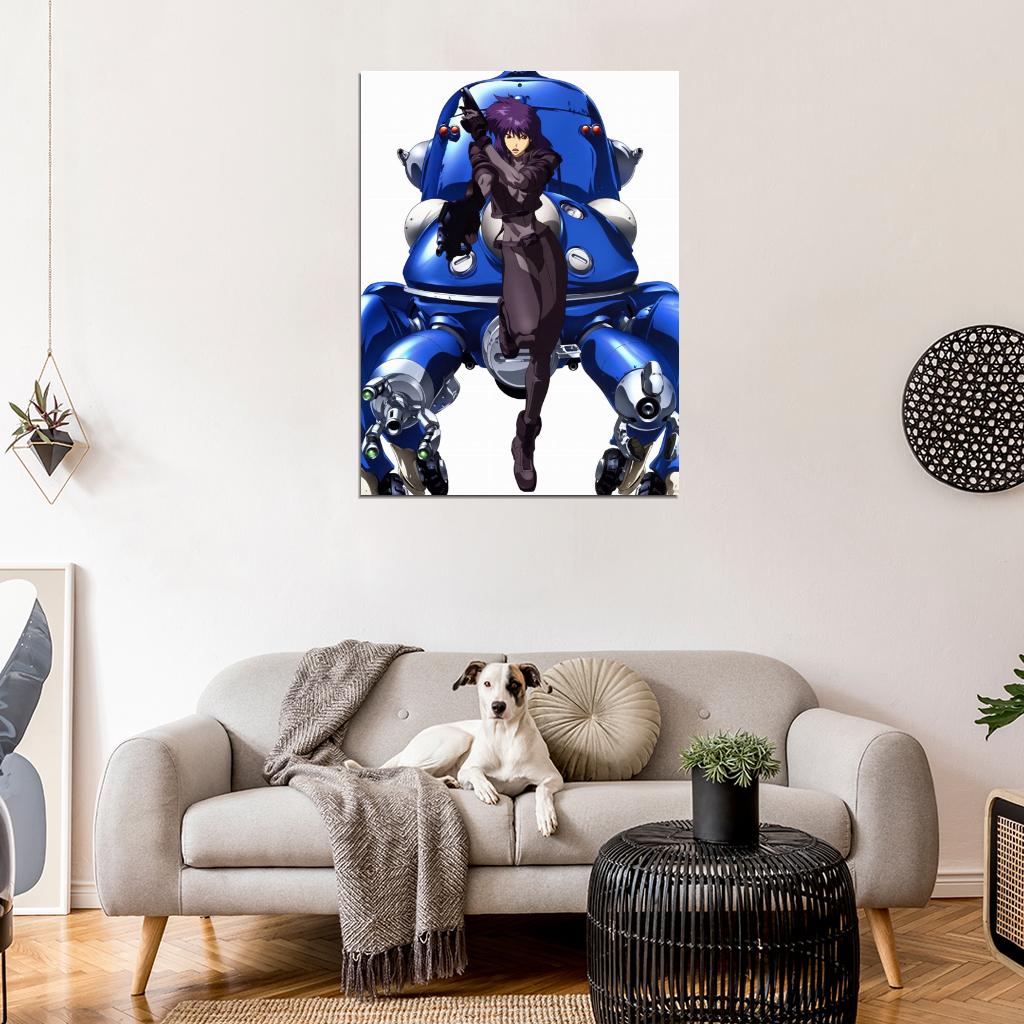 Ghost in the Shell Tachikoma Motoko Kusanagi Anime Manga Art Wall Art Print Poster