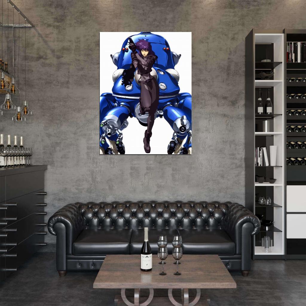 Ghost in the Shell Tachikoma Motoko Kusanagi Anime Manga Art Wall Art Print Poster