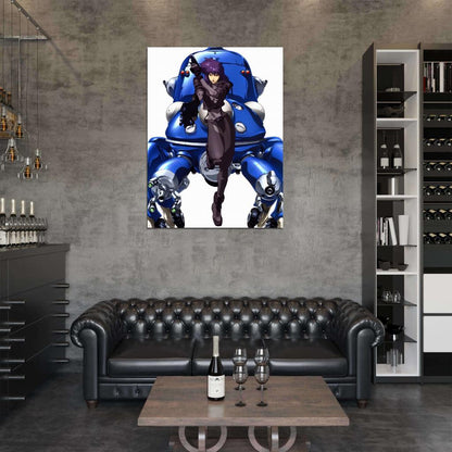 Ghost in the Shell Tachikoma Motoko Kusanagi Anime Manga Art Wall Art Print Poster