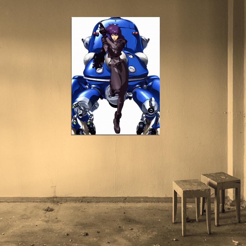 Ghost in the Shell Tachikoma Motoko Kusanagi Anime Manga Art Wall Art Print Poster