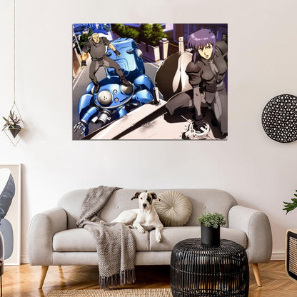 Ghost in the Shell Batou Tachikoma Motoko Kusanagi Anime Manga Art Wall Art Print Poster