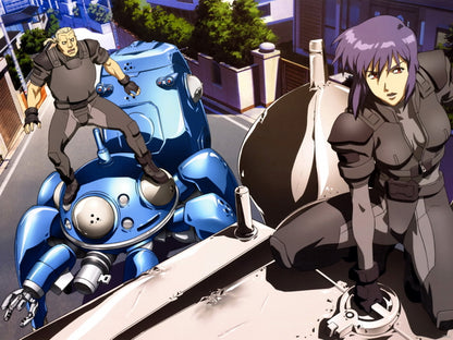 Ghost in the Shell Batou Tachikoma Motoko Kusanagi Anime Manga Art Wall Art Print Poster