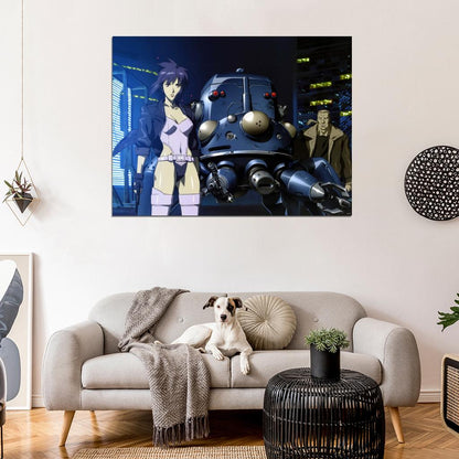 Ghost in the Shell Batou Tachikoma Motoko Kusanagi Anime Manga Art Wall Art Print Poster