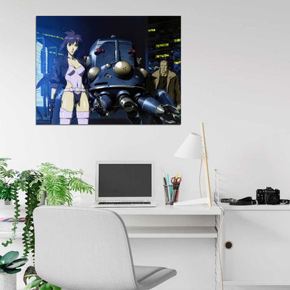 Ghost in the Shell Batou Tachikoma Motoko Kusanagi Anime Manga Art Wall Art Print Poster