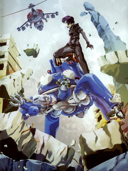 Ghost in the Shell Tachikoma Motoko Kusanagi Anime Manga Art Wall Art Print Poster