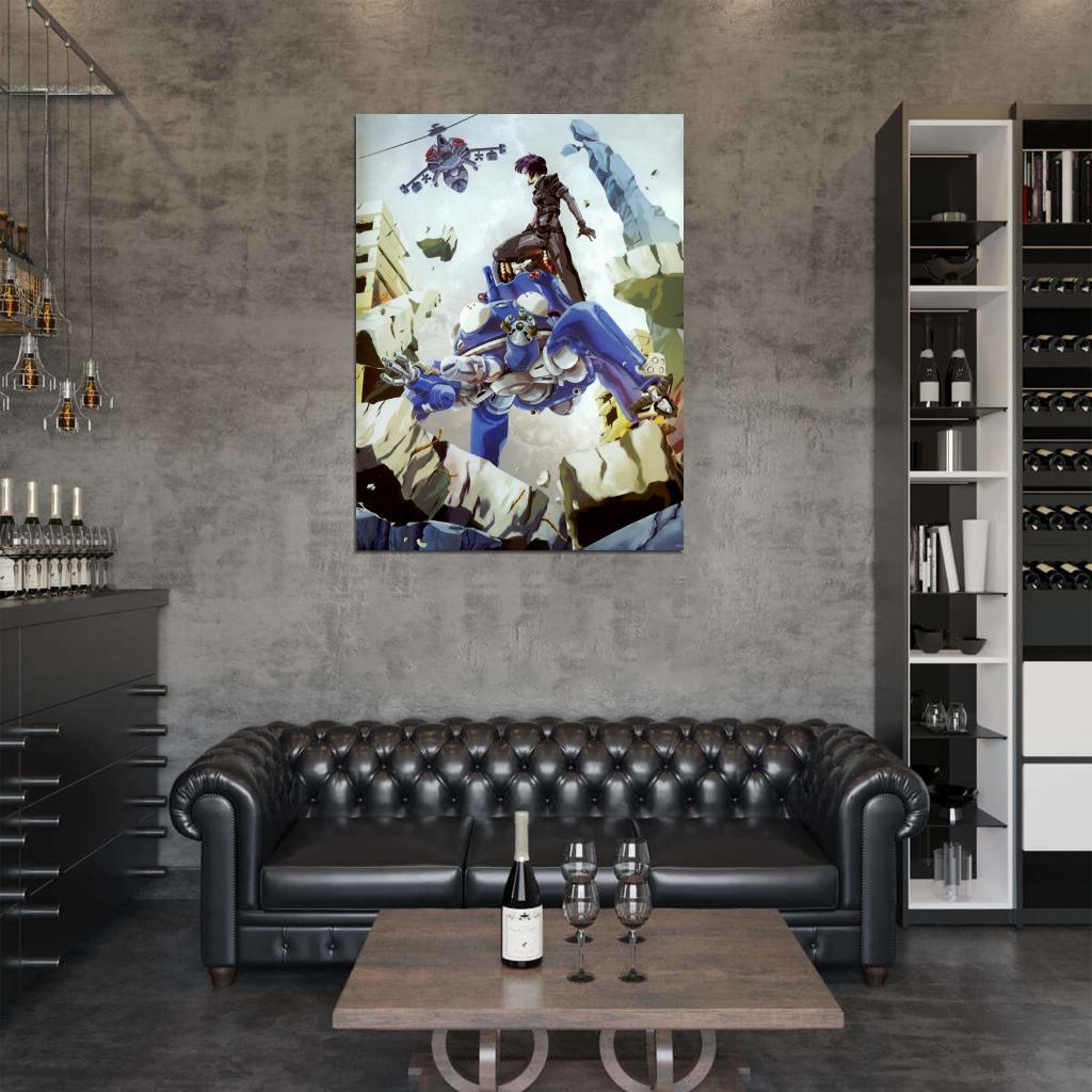 Ghost in the Shell Tachikoma Motoko Kusanagi Anime Manga Art Wall Art Print Poster
