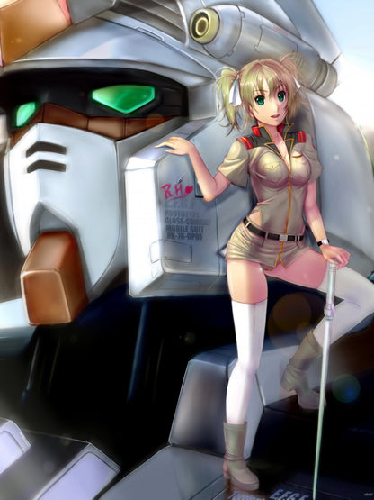 Gundam Build Fighters Hot Girl Mecha Anime Manga Art Wall Art Print Poster
