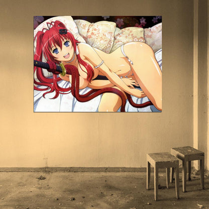 Hyakka Ryouran Samurai Girls Hot Babe Topless Boobs Anime Manga Art Wall Art Print Poster