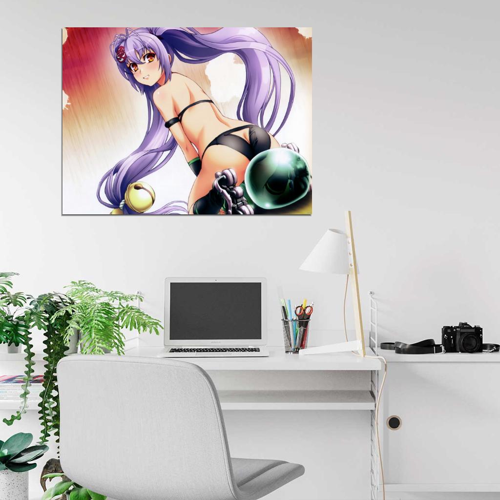 Hyakka Ryouran Samurai Girls Hot Naoe Kanetsugu Anime Manga Art Wall Art Print Poster