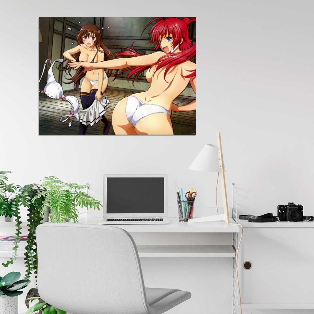 Hyakka Ryouran Samurai Girls Hot Topless Bra Anime Manga Art Wall Art Print Poster