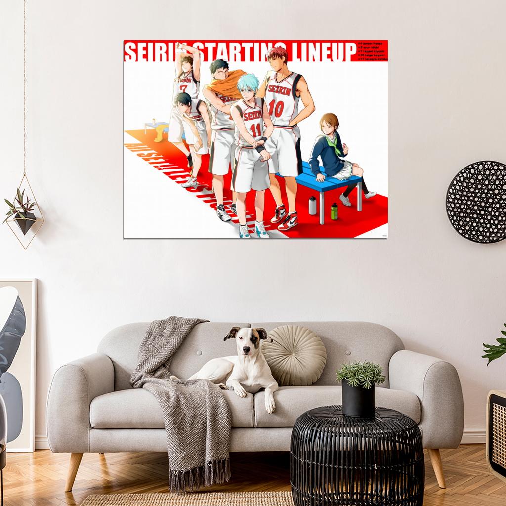 Kuroko no Basket Kuroko's Basketball Basuke Team Roster Characters Anime Manga Art Wall Art Print Poster