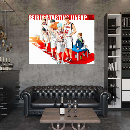 Kuroko no Basket Kuroko's Basketball Basuke Team Roster Characters Anime Manga Art Wall Art Print Poster