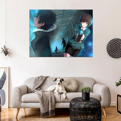 Psycho-Pass 2 Shinya Kogami Akane Tsunemori Anime Manga Art Wall Art Print Poster