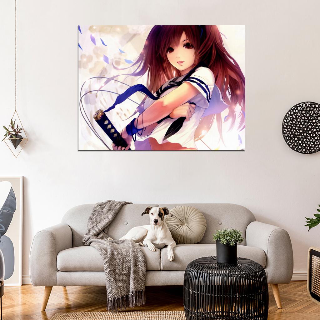 Shingeki no Bahamut Rage of Bahamut Genesis Anime Manga Art Wall Art Print Poster