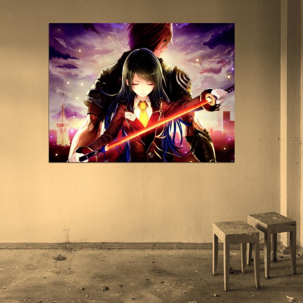 Shingeki no Bahamut Rage of Bahamut Genesis Anime Manga Art Wall Art Print Poster