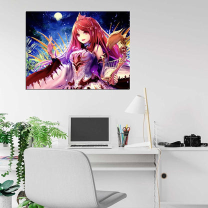 Shingeki no Bahamut Rage of Bahamut Genesis Anime Manga Art Wall Art Print Poster