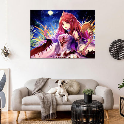 Shingeki no Bahamut Rage of Bahamut Genesis Anime Manga Art Wall Art Print Poster