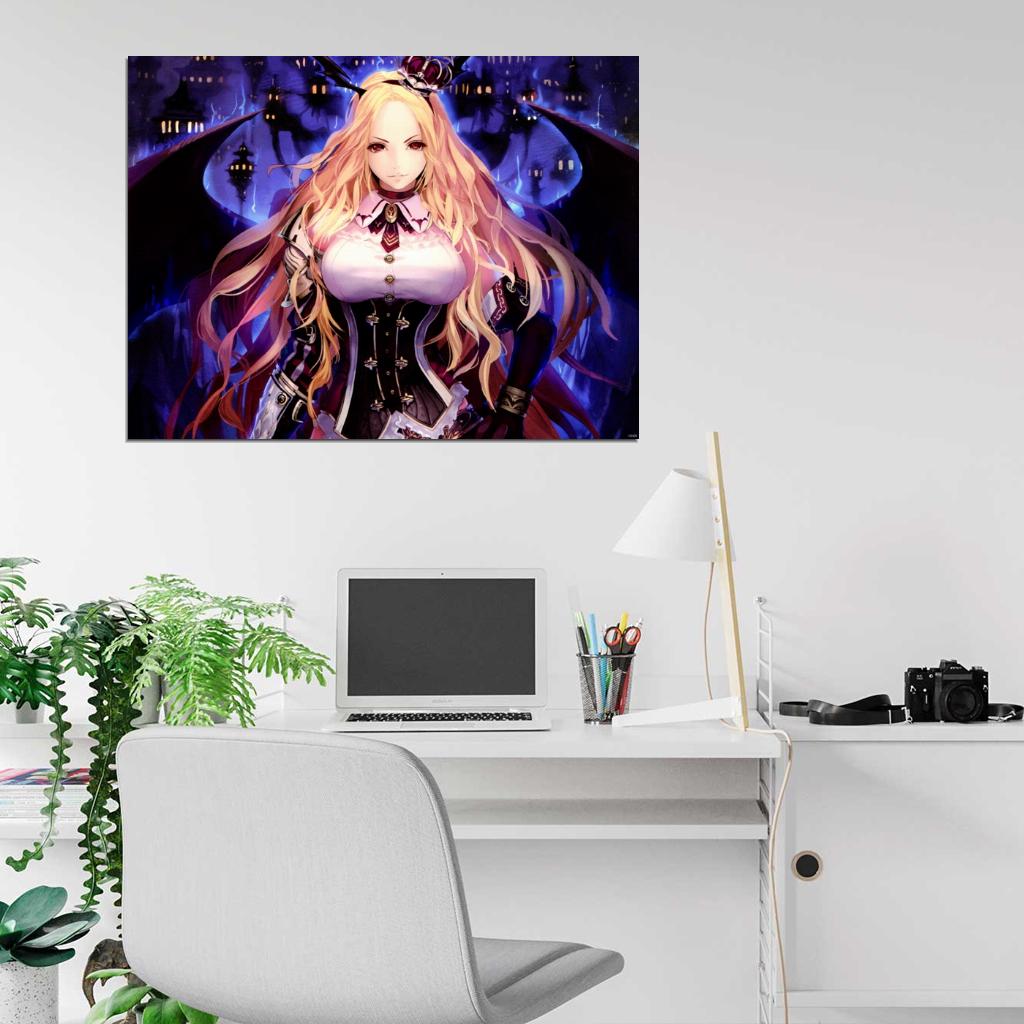 Shingeki no Bahamut Rage of Bahamut Genesis Anime Manga Art Wall Art Print Poster