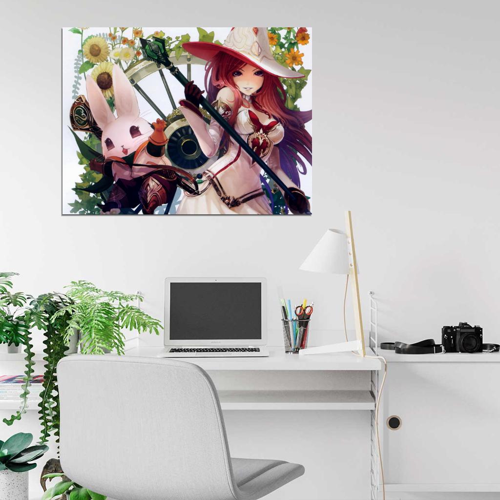 Shingeki no Bahamut Rage of Bahamut Genesis Anime Manga Art Wall Art Print Poster