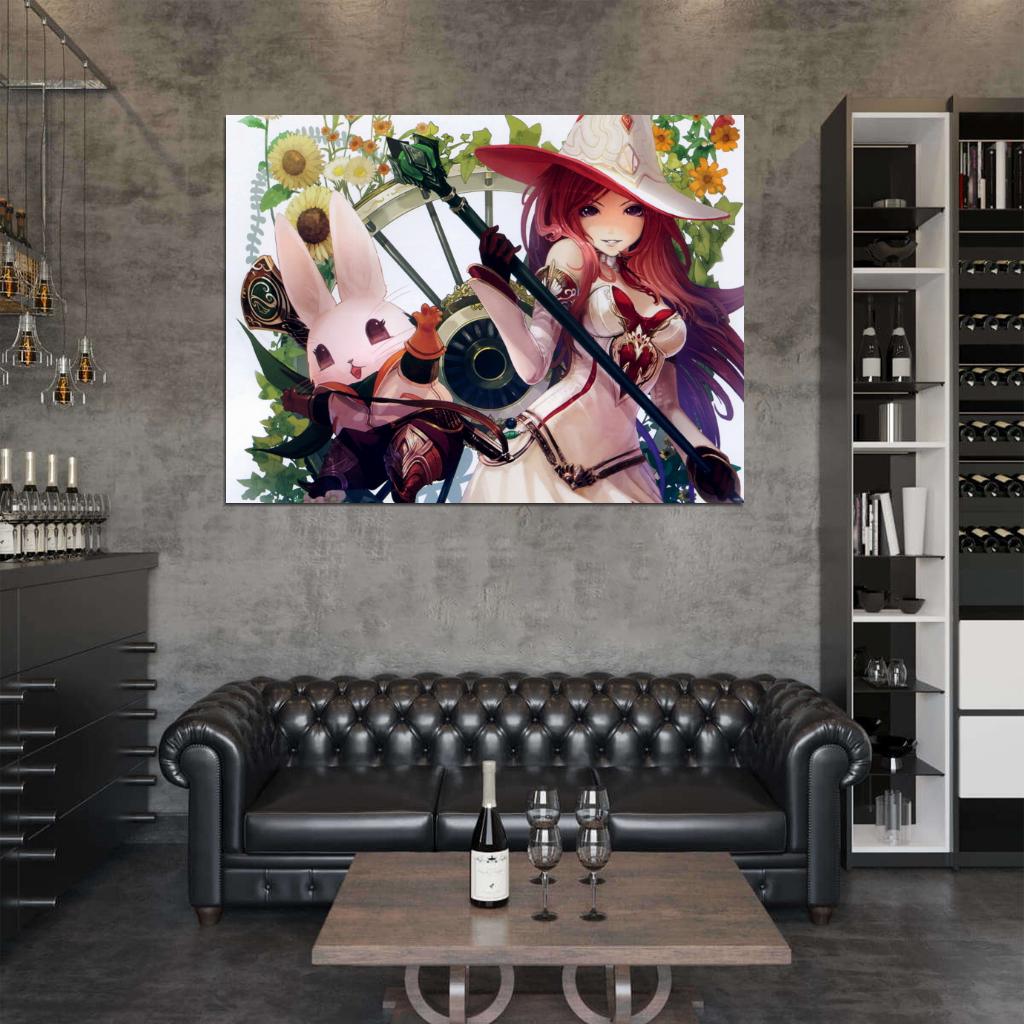 Shingeki no Bahamut Rage of Bahamut Genesis Anime Manga Art Wall Art Print Poster