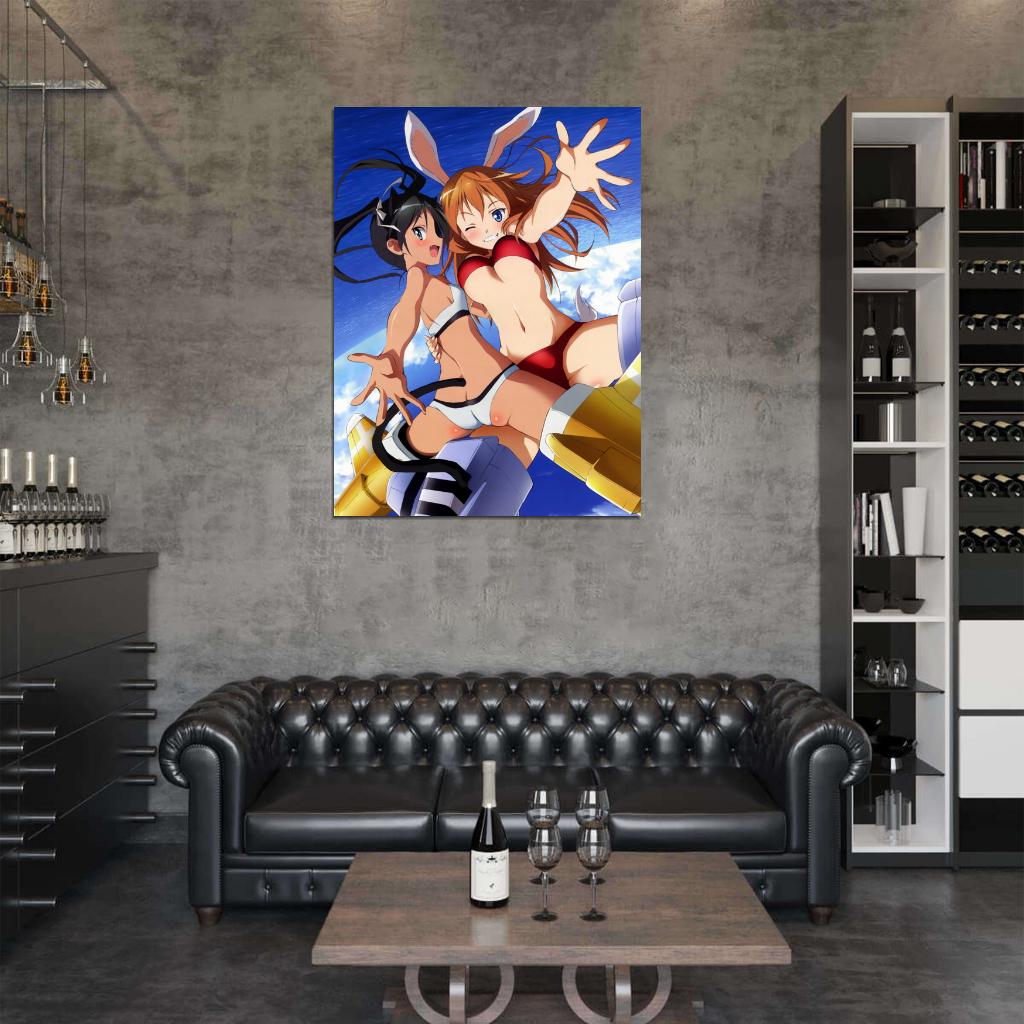 Strike Witches Hot Girls Bikini Anime Manga Art Wall Art Print Poster