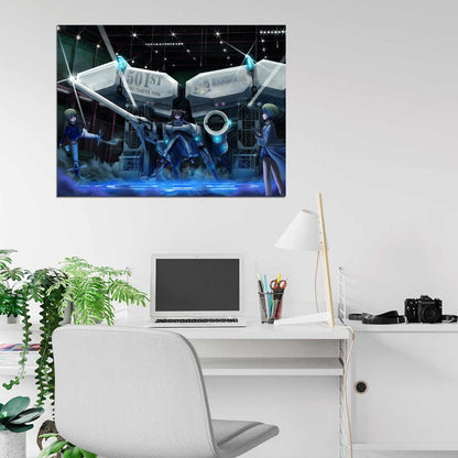 Strike Witches Girls Mecha Anime Manga Art Wall Art Print Poster