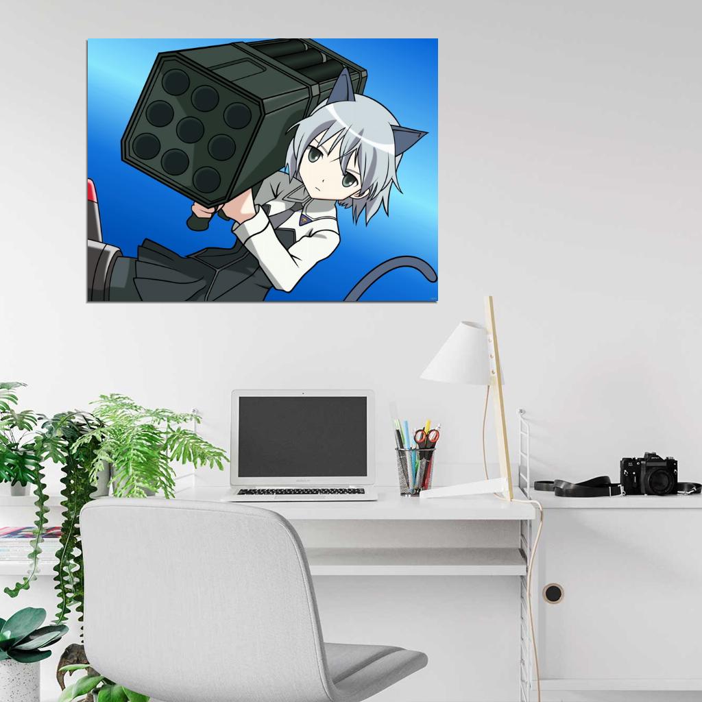Strike Witches Alexandra Hot Girl Weapon Anime Manga Art Wall Art Print Poster