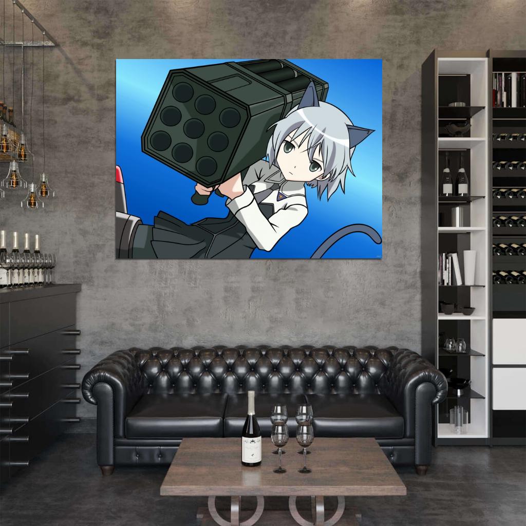 Strike Witches Alexandra Hot Girl Weapon Anime Manga Art Wall Art Print Poster
