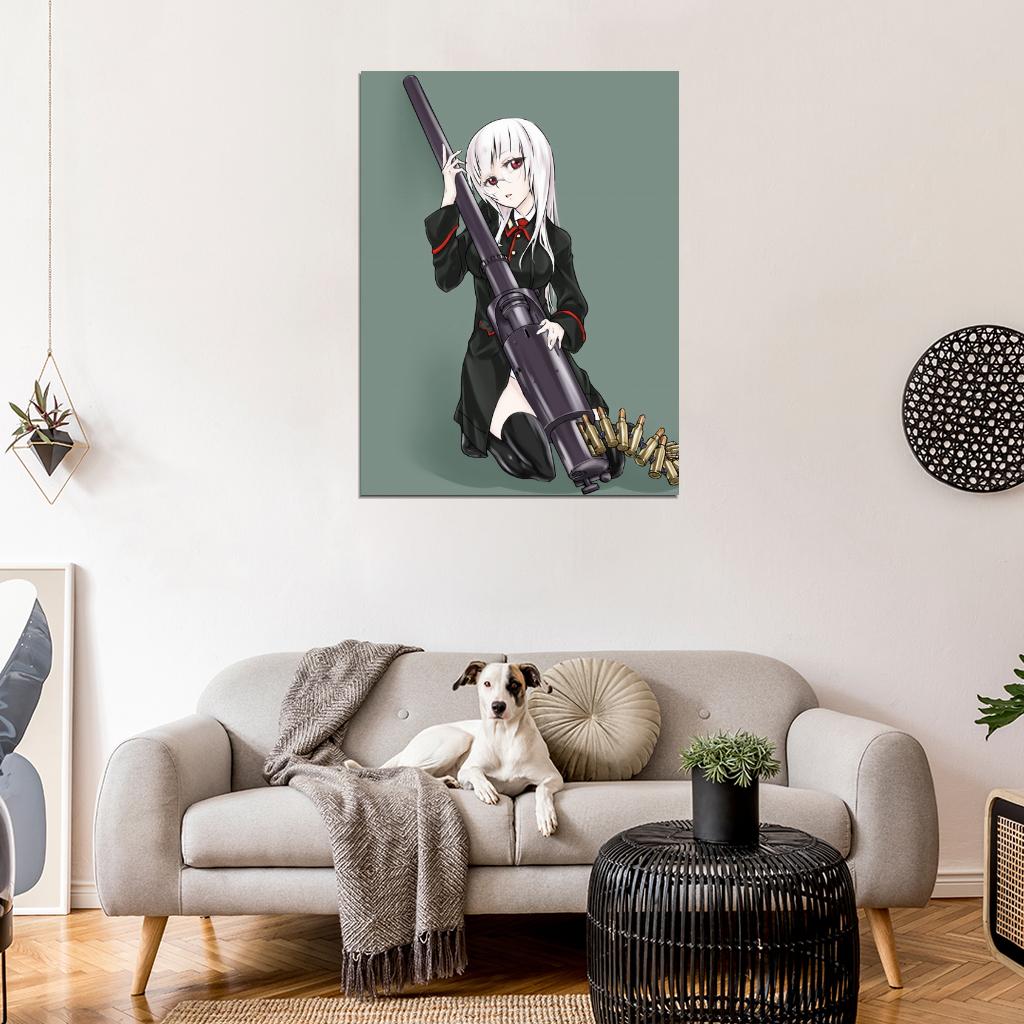 Strike Witches Heidimarie W. Schnaufer Hot Girl Weapon Anime Manga Art Wall Art Print Poster