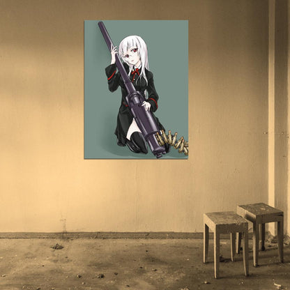 Strike Witches Heidimarie W. Schnaufer Hot Girl Weapon Anime Manga Art Wall Art Print Poster