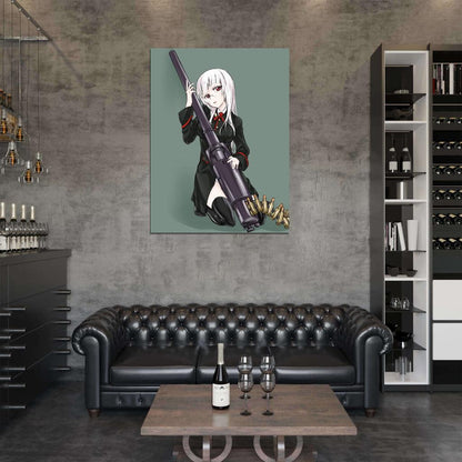 Strike Witches Heidimarie W. Schnaufer Hot Girl Weapon Anime Manga Art Wall Art Print Poster