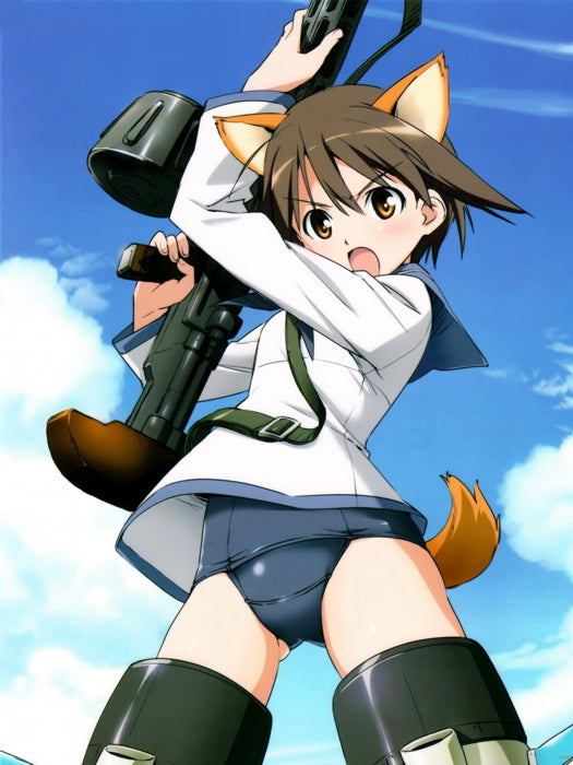 Strike Witches Miyafuji Yoshika Hot Girl Weapon Anime Manga Art Wall Art Print Poster
