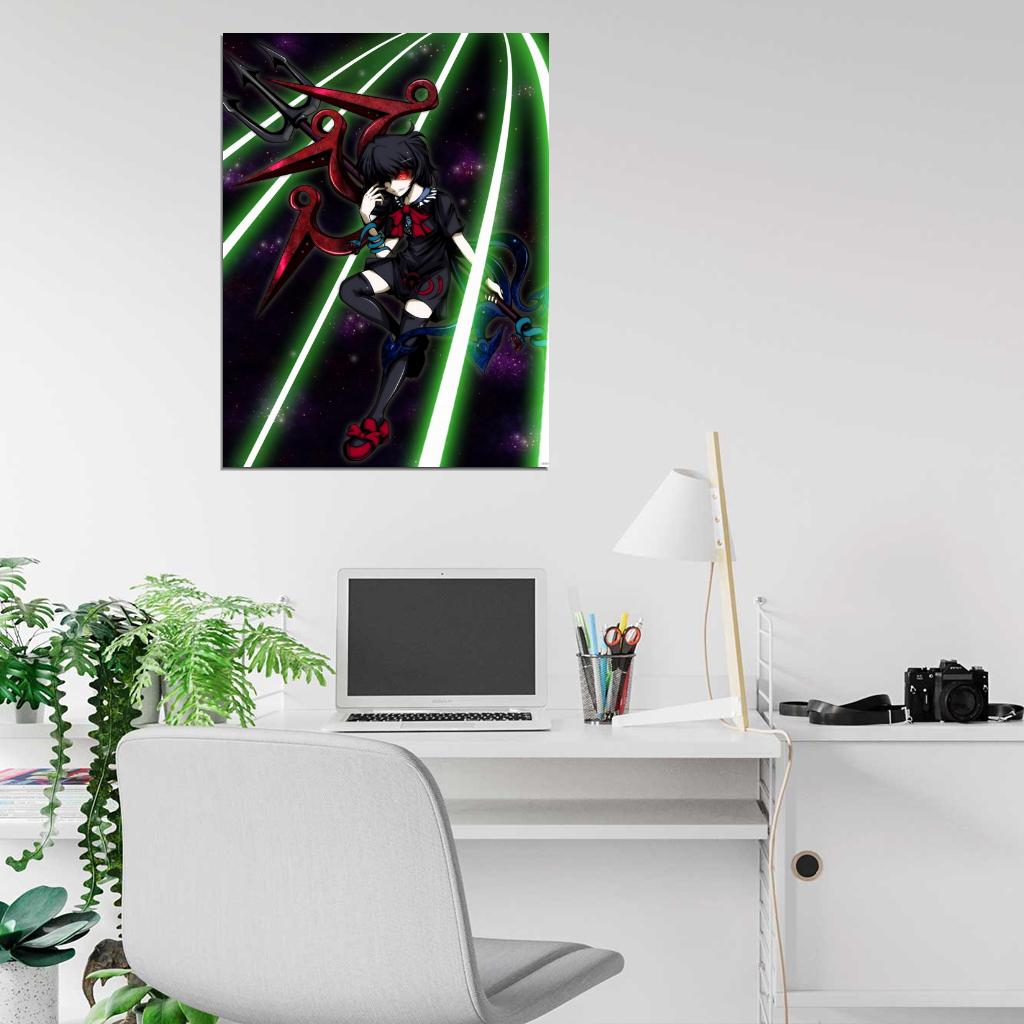 Touhou Houjuu Nue Anime Manga Art Wall Art Print Poster