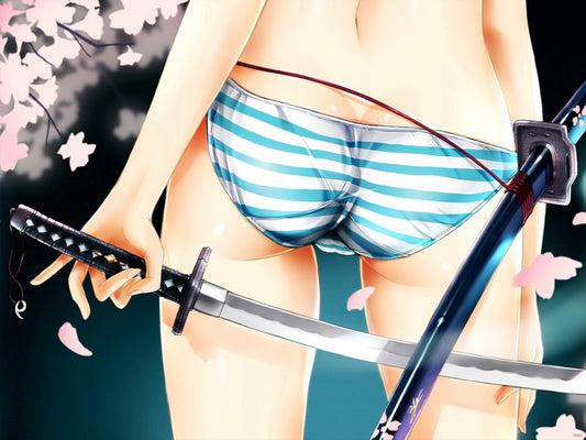 Youmu Konpaku Touhou Project Hot Girl Panties Ass Anime Manga Art Wall Art Print Poster