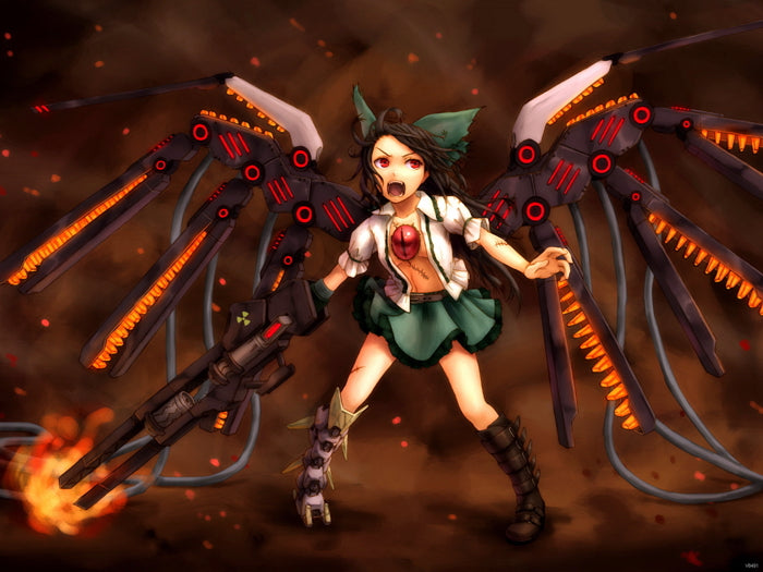 Utsuho Reiuji Touhou Project Awesome Anime Manga Art Wall Art Print Poster