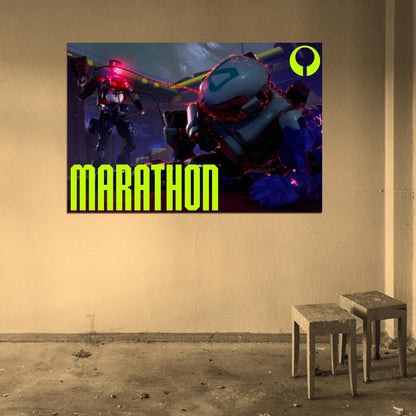 Marathon Game UESC Robot Bot Cinematic Wall Art Print Poster