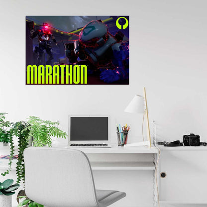 Marathon Game UESC Robot Bot Cinematic Wall Art Print Poster