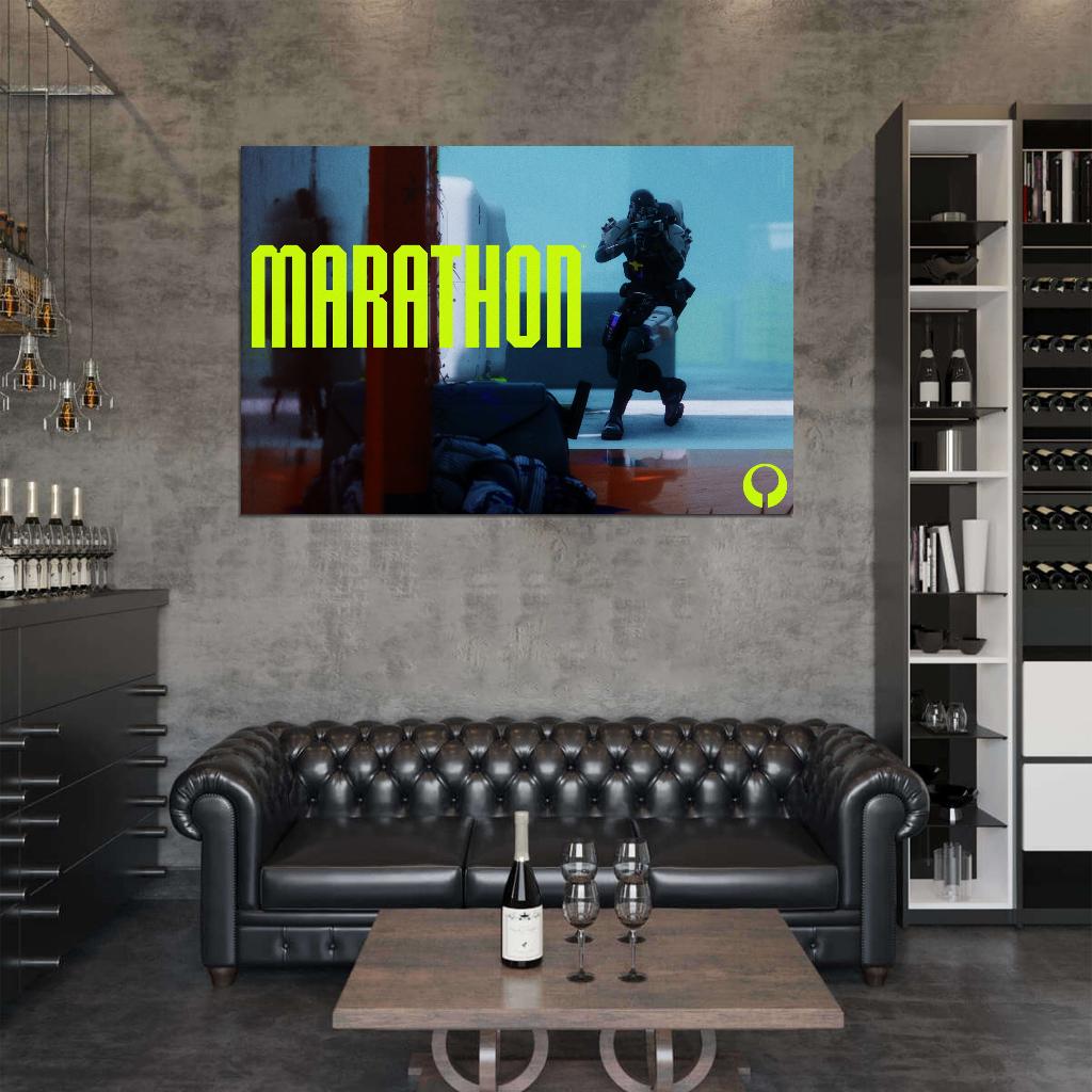 Marathon Game Triage Runner Shell Cinematic Wall Art Print Poster