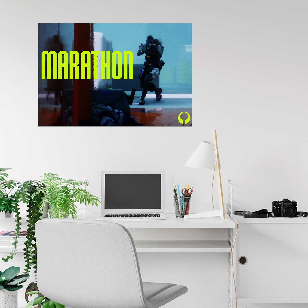 Marathon Game Triage Runner Shell Cinematic Wall Art Print Poster