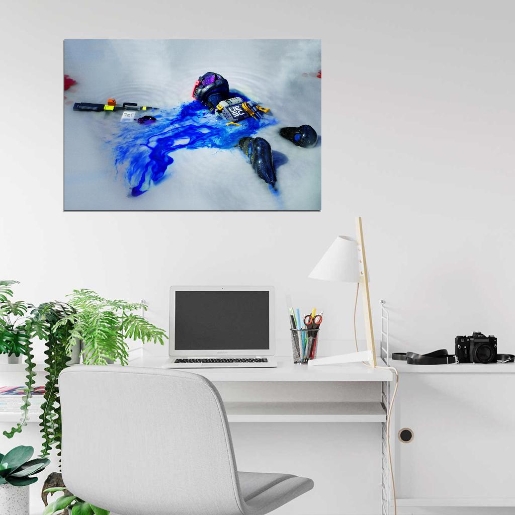 Marathon Game Cinematic Water Blue UESC Wall Art Print Poster