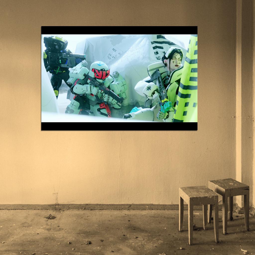 Marathon Game Cinematic Runners Shells Wall Art Print Poster