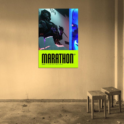 Marathon Game Asassin Knife Awesome Wall Art Print Poster