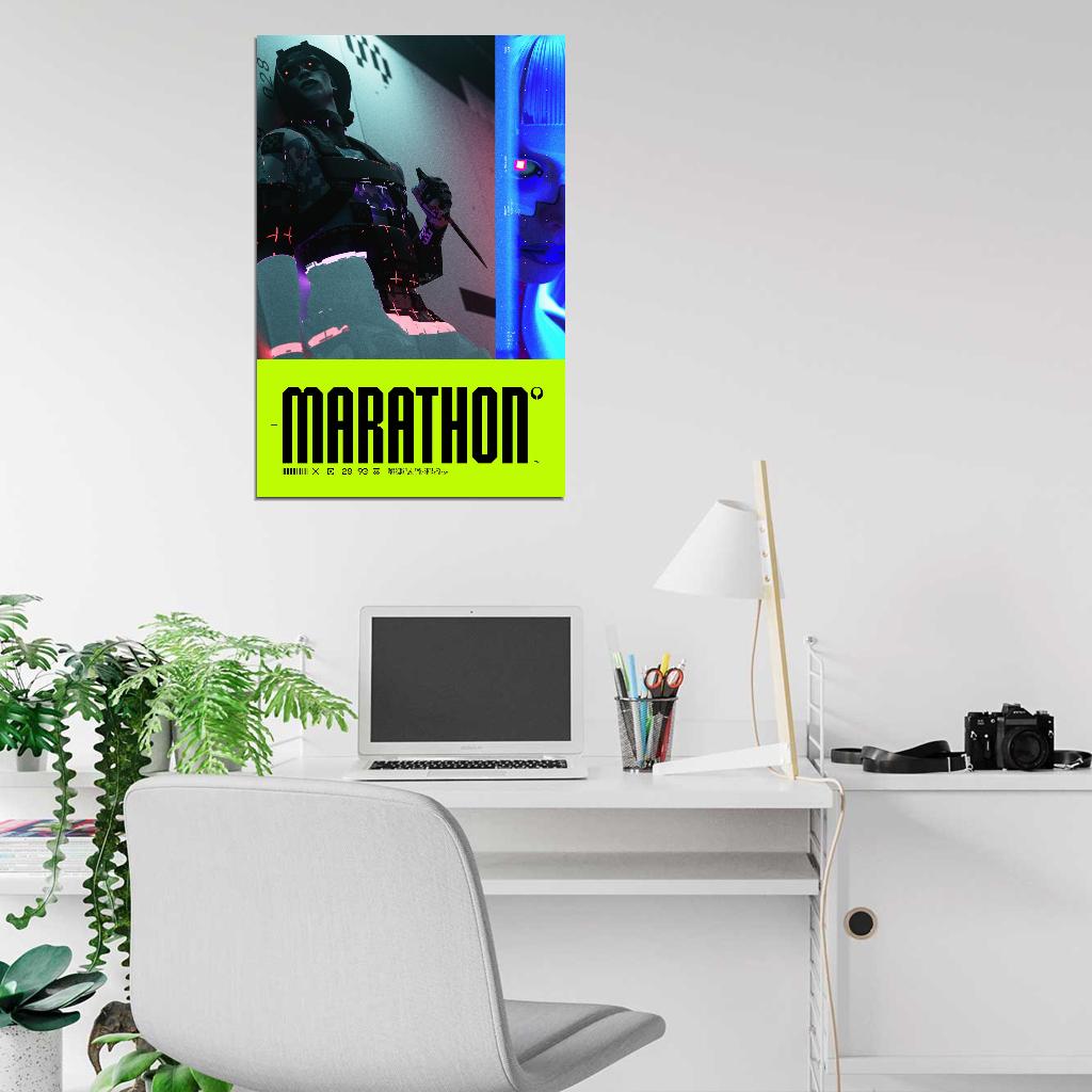 Marathon Game Asassin Knife Awesome Wall Art Print Poster