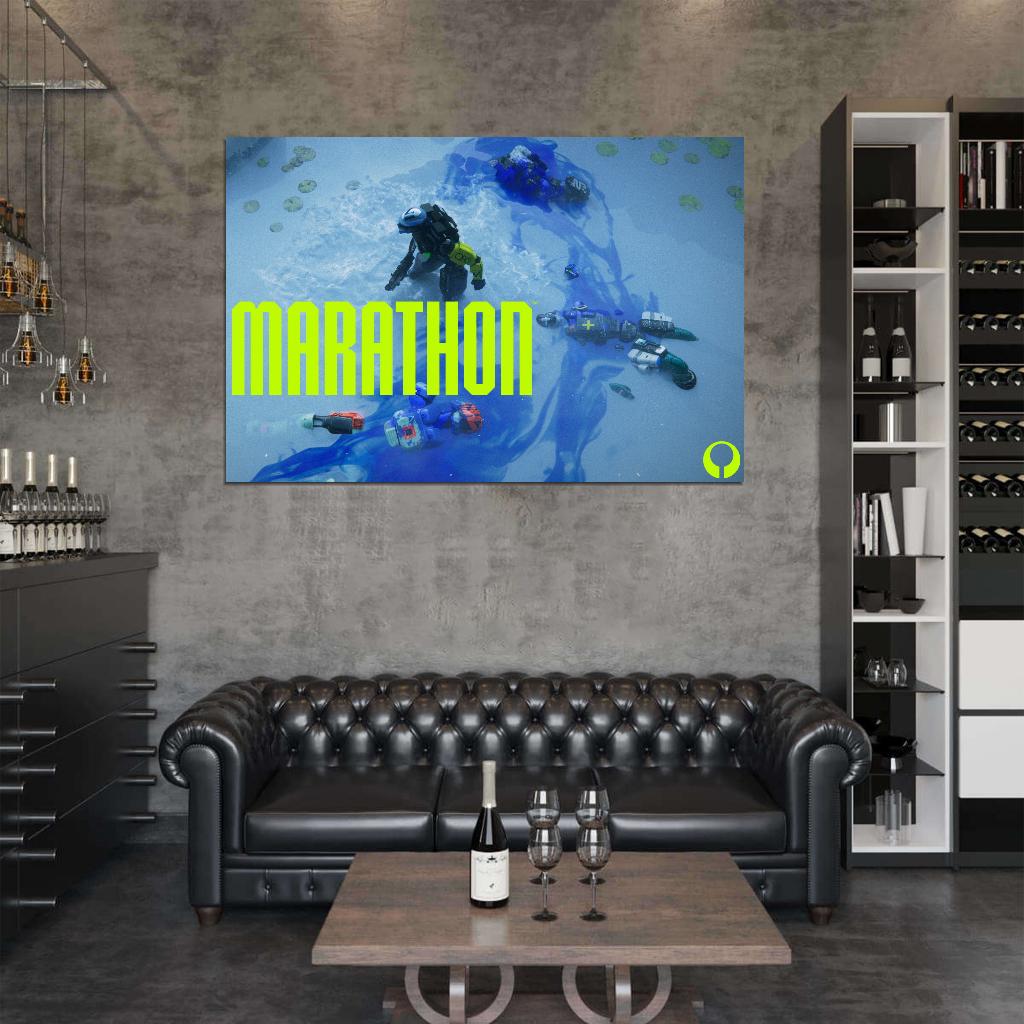 Marathon Game Rook Cinematic UESC Robot Bot Wall Art Print Poster