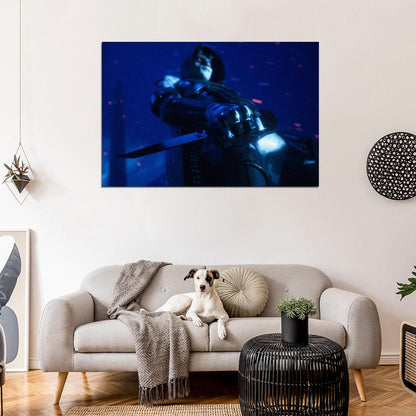 Marathon Game Epic Cinematic Asassin Knife Hood Wall Art Print Poster