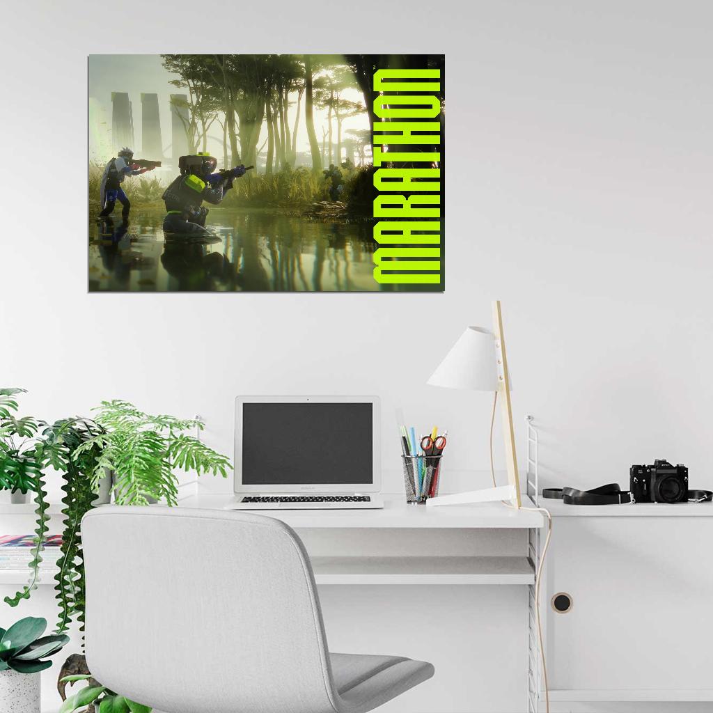 Marathon Game Tau Ceti IV  Sci-Fi Extraction Cinematic Wall Art Print Poster