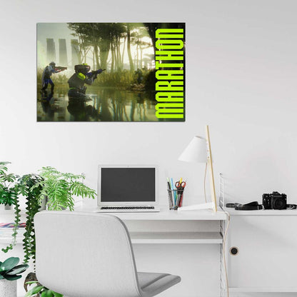Marathon Game Tau Ceti IV  Sci-Fi Extraction Cinematic Wall Art Print Poster